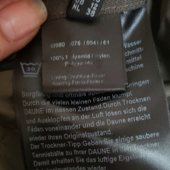 FUCHS SCHMITT DAUNE UNISEX Olive Puffer Vest.ZISE M. - Picture 6 of 8